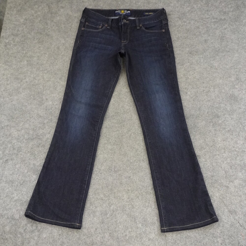 Lucky Brand Jeans Womens 4 Blue Denim Lola Boot 27 Dark Wash Pants